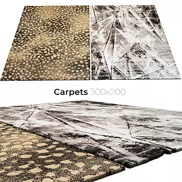 Stylish Interior Carpets 3D model image 1 