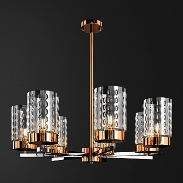 Elegant Crystal Chandelier 3D model image 1 