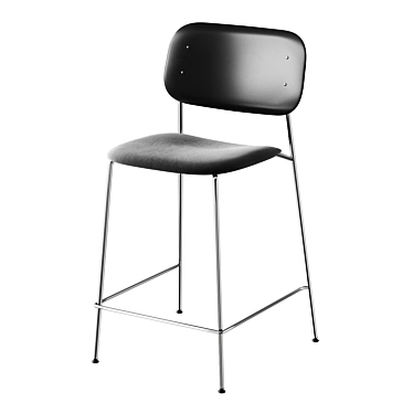 HAY Soft Edge P10 Bar Stool: Modern Elegance for Your Bar 3D model image 1 