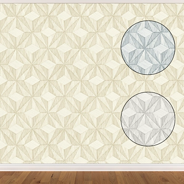 Seamless Wallpaper Set | 3 Designs 3D model image 1 