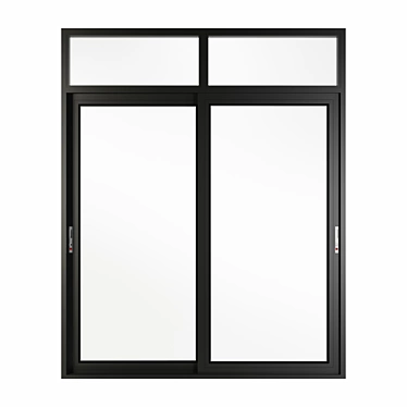 Modern Aluminum Sliding Doors & Windows 3D model image 1 