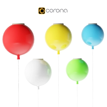 Modern Balloon Lamp 3D model image 1 