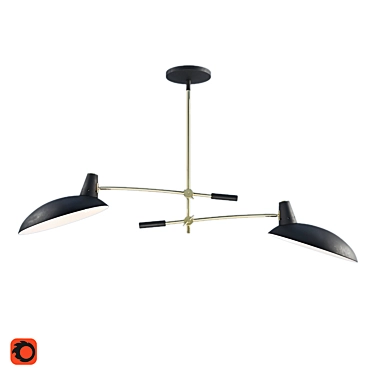 La Redoute Rosella Ceiling Lamp: Elegant Illumination for Any Space 3D model image 1 