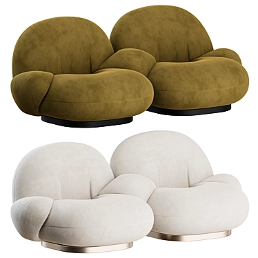 Pacha 2 Seater Sofa: Stylish Comfort by GUBI 3D model image 1 