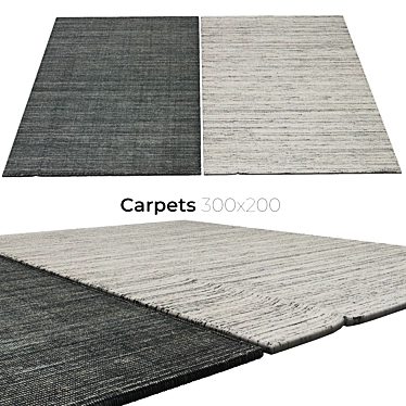 Premium Velvet Carpets 3D model image 1 
