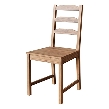 Classic Wooden Dining Chair 3D model image 1 