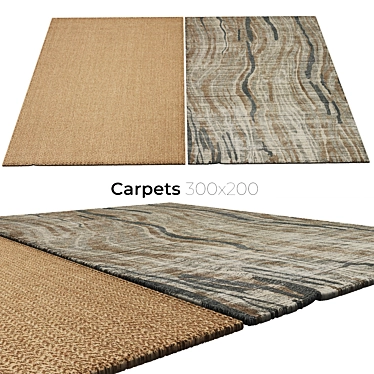  Stylish and Durable Carpets 3D model image 1 