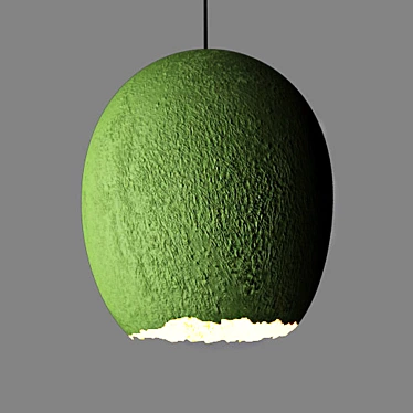 Recycled Paper Pendant Lamp 3D model image 1 