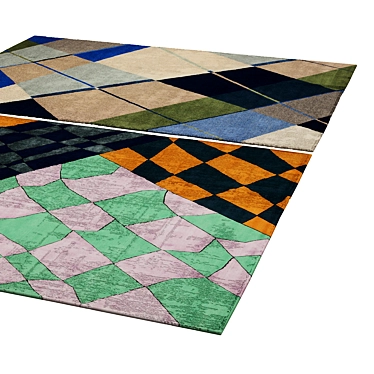 Modern Geometric Area Rug 3D model image 1 