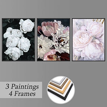 Versatile Set of Wall Paintings 3D model image 1 