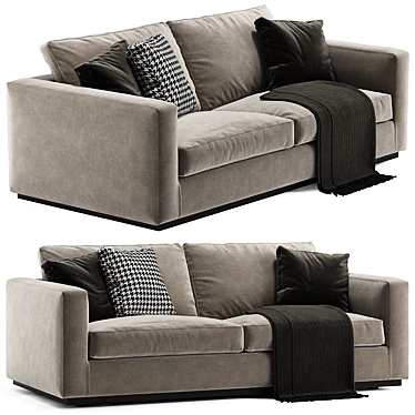 Modern Minotti Andersen 2-Seater Sofa 3D model image 1 