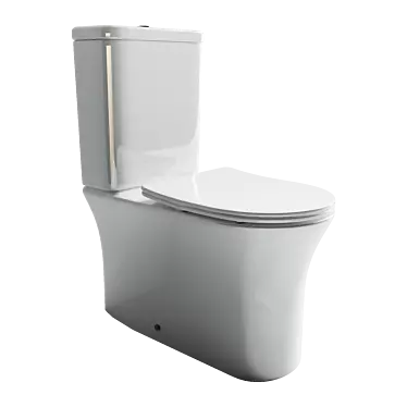 Ceramica Nova Star CN1904: Stylish Animated Toilet 3D model image 1 