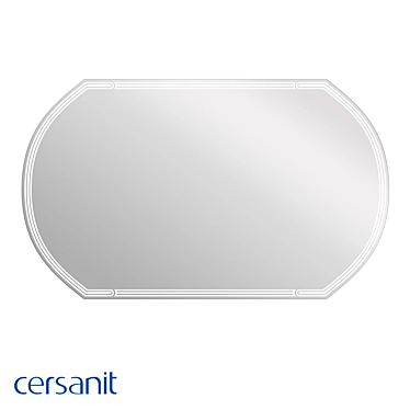 Illuminated Oval LED Mirror 120x70 with Anti-Fog Feature 3D model image 1 
