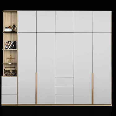  Modern 350cm Shelf: Sleek & Spacious 3D model image 1 