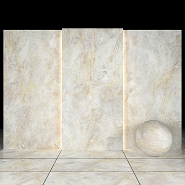 Elegant Amazon Light Marble 3D model image 1 