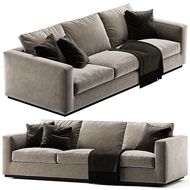 Minotti Andersen 3-Seat Sofa 3D model image 1 