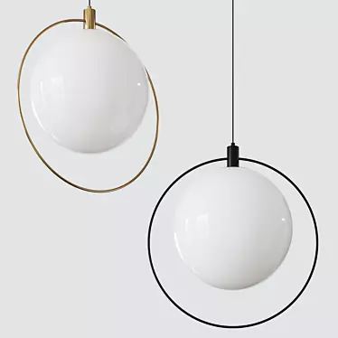 Aurora Pendant Light: Modern Elegance 3D model image 1 