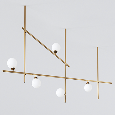 Elegant Freeline F44 Pendant Lamp 3D model image 1 