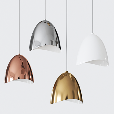 MIRAGE Suspension Lamp: Sleek Italian Design 3D model image 1 