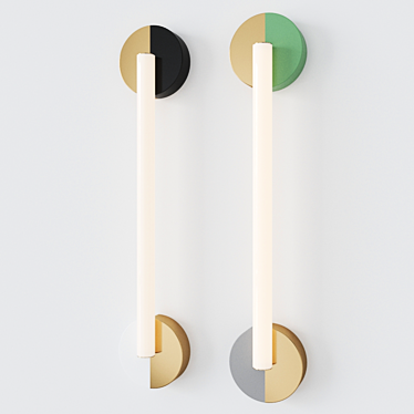 Minimalist Tube Sconce by Atelier Areti 3D model image 1 