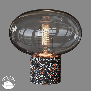 Cert Table Lamp: Sleek Design & Compact Size 3D model image 1 