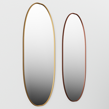 Elegance Illuminated: La Plus Belle Mirror 3D model image 1 