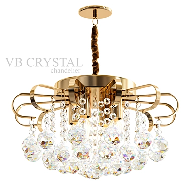 Elegant Crystal Chandelier: Vb Collection 3D model image 1 