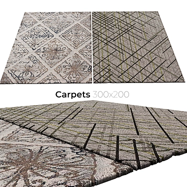  Elegant Collection: Luxury Carpets 3D model image 1 