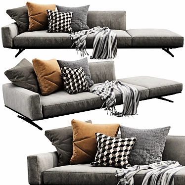 Luxury Flexform Soft Dream Sofa 3D model image 1 