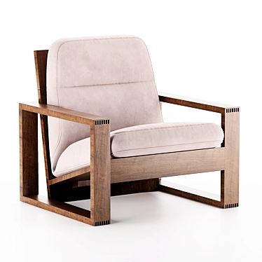 Elevate Armchair: A Breath of Comfort 3D model image 1 