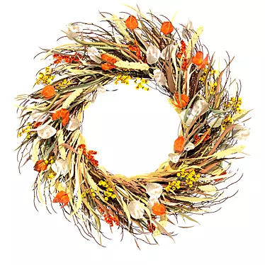 Wreath of dried flowers