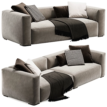 Modern Minotti Donovan Sofa 3D model image 1 