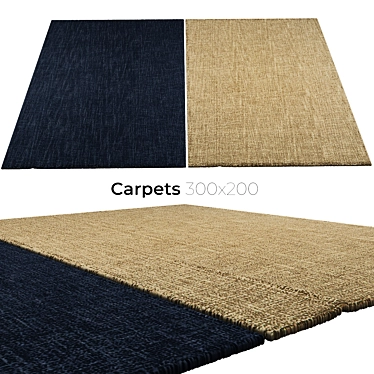 Luxury Carpets - Soft & Stylish 3D model image 1 