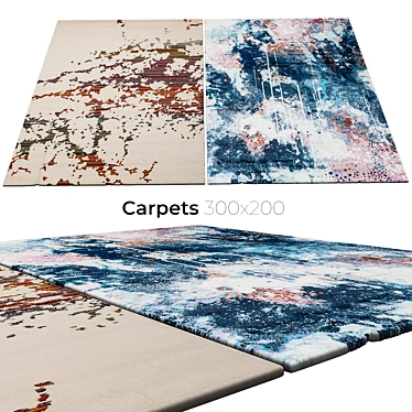 Modern Patterned Carpets - High Quality 3D model image 1 