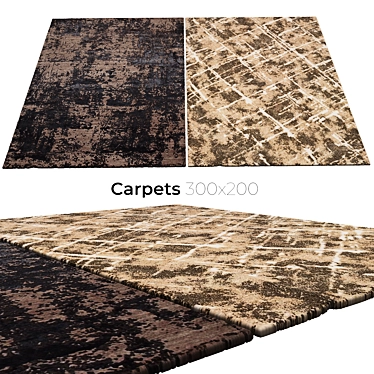 Luxury Velvet Carpets 3D model image 1 