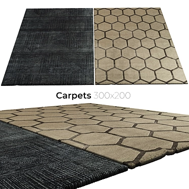 Plush Oasis Carpets 3D model image 1 