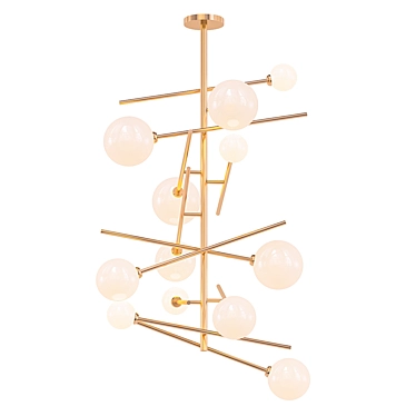 Elegant Globe Chandelier 3D model image 1 