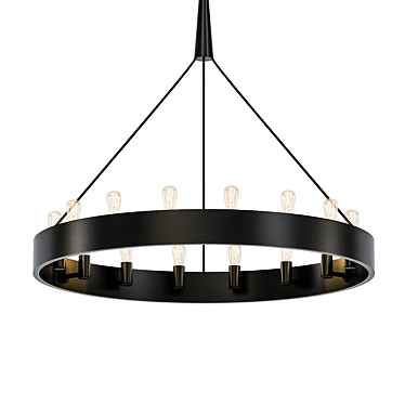 Elegant Candelaria Chandelier 3D model image 1 