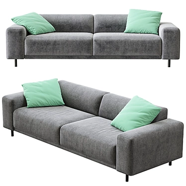 ITS KAZA Sofa: Compact, Stylish, Spacious 3D model image 1 