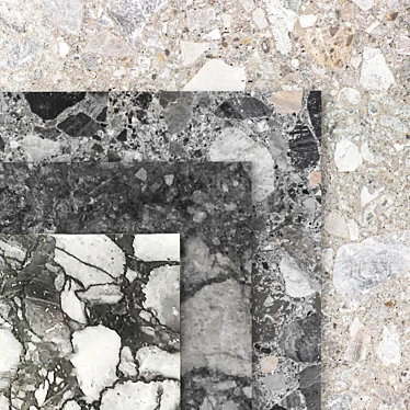 Natural Stone Set 01: Brecciata, Canova, Mare Azzurro, Minerva 3D model image 1 