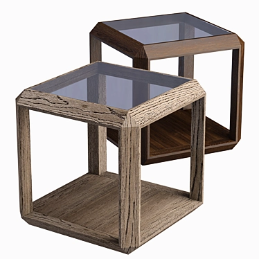 Sleek and Stylish Mattias Side Table 3D model image 1 