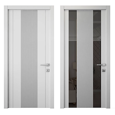 Sleek 3DMax Door 3D model image 1 