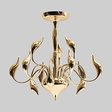 Elegant Hanging Pendant: Lightstar Cigno 3D model image 1 