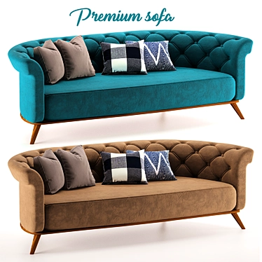 Luxury Modern Sofa 3D model image 1 