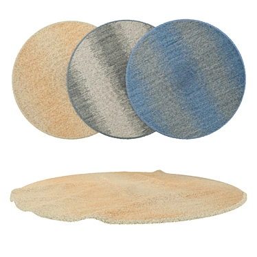 Title: Versatile Round Carpets Set 3D model image 1 