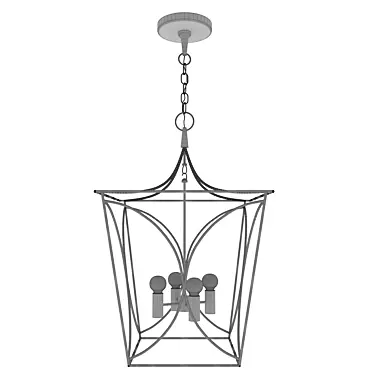 Sparkling Elegance: Cavanagh Small Chandelier 3D model image 1 