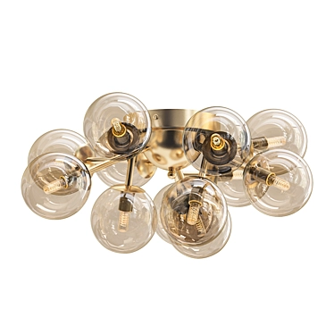 Elegant Pallere Ceiling Chandelier 3D model image 1 