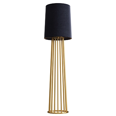 Elegant Holmes Floor Lamp by LaLume 3D model image 1 