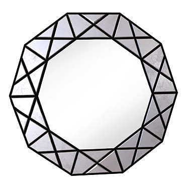 Elegant Manarola Wall Mirror 3D model image 1 