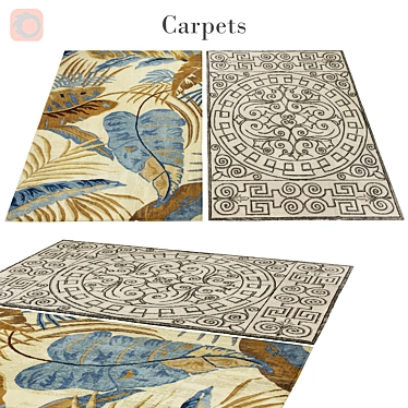 Luxury Poly Rug 79x79: Quilted Comfort 3D model image 1 